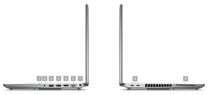 Laptop Dell Latitude 5540 - zdjęcie produktu, porty, sloty